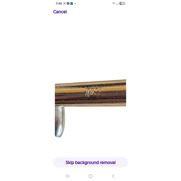 Designer Goldtone Metal Bow Belt Black Stretch  Sz S (28" To 34") Signed - Picture 6 of 7